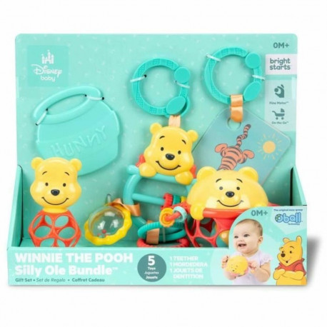 Väikelapse mänguasjade komplekt Disney BABY WINNIE Mitmevärviline 5 Tükid