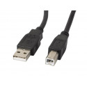 Cable USB 2.0 AM-BM 3M Ferryt black