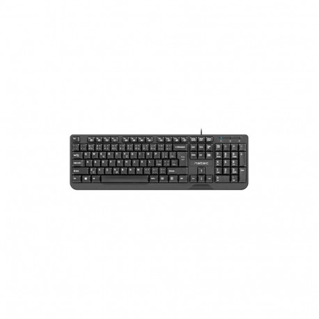 NATEC KEYBOARD TROUT SLIM USB, CZ/SK LAYOUT, BLACK