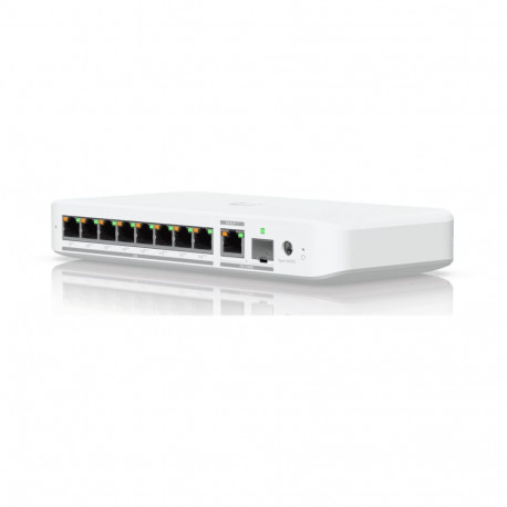 Ubiquiti Flexible, 8-port 2.5 GbE PoE++ switch with a 10 GbE RJ45/SFP+ combination uplink port | USW
