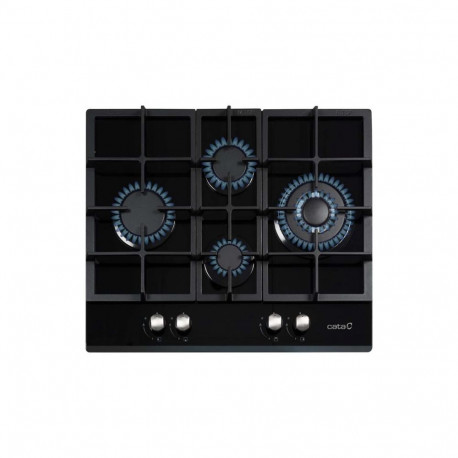 CATA | Hob | LCI 6031 B | Gas on glass | Number of burners/cooking zones 4 | Rotary knobs | Black