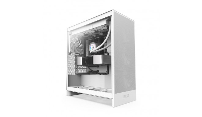 Case|NZXT|H7 Flow|MidiTower|ATX|EATX|MicroATX|MiniITX|Colour White|CM-H72FW-01