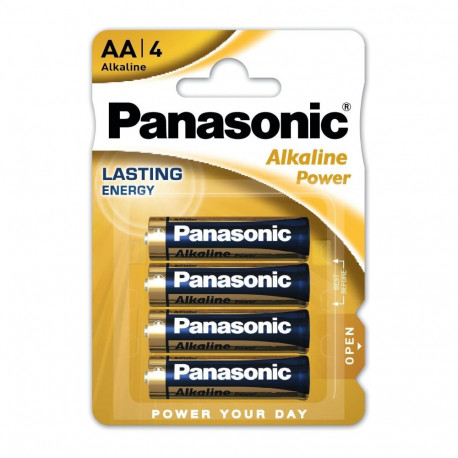 PANASONIC ALKALINE BATTERIES LR06 AA BLISTER 4