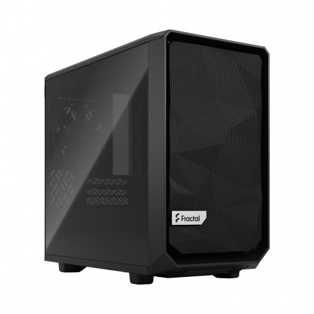 Fractal Design arvutikorpus Meshify 2 Nano külgaknaga ITX ATX, must tumeda tooniga karastatud klaas