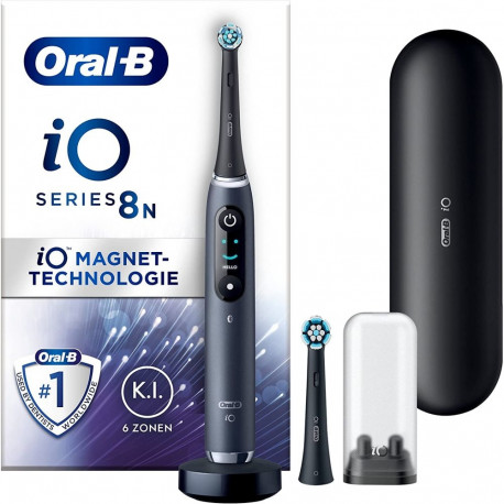 Oral-B iO Series 8N, Elektrische Zahnbürste (schwarz, Black Onyx)