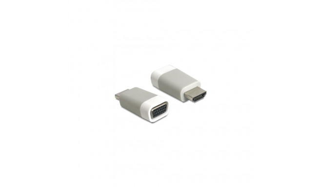 Adapter HDMI-A Stecker > VGA Buchse (grau)