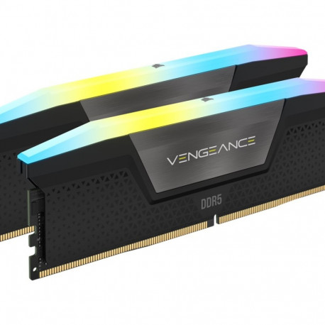 CORSAIR VENGEANCE RGB 48GB 2x24GB DDR5 5200MT/s DIMM Unbuffered 38-38-38-84 XMP 3.0 Black Heatspread