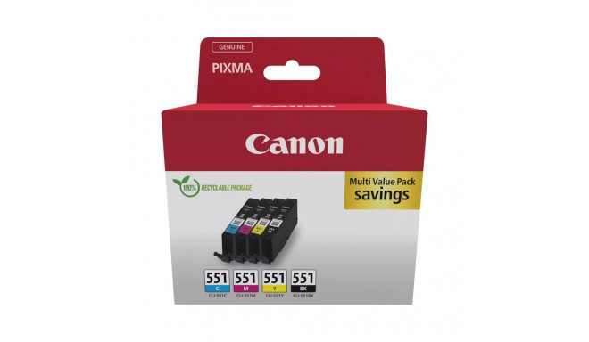 Tint Canon CLI-551 C/M/Y/BK multipakk