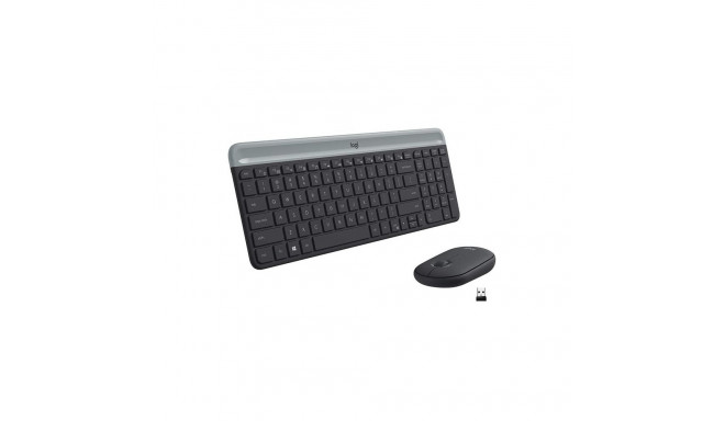 Desktop Logitech Slim Combo MK470 SWE (W), must