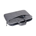 NOTEBOOK BAG LEATHER 15 ,6'' GREY