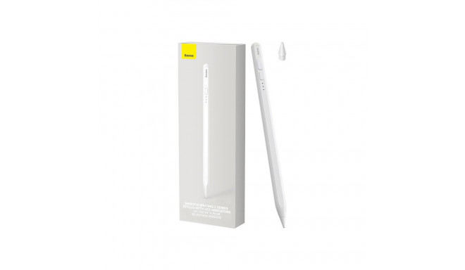 Smooth Writing Stylus with LED Indicators (Active) White