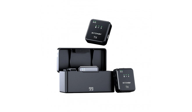 BlitzWolf Wireless Microphone, BW-SX63, 1000mAh (black)