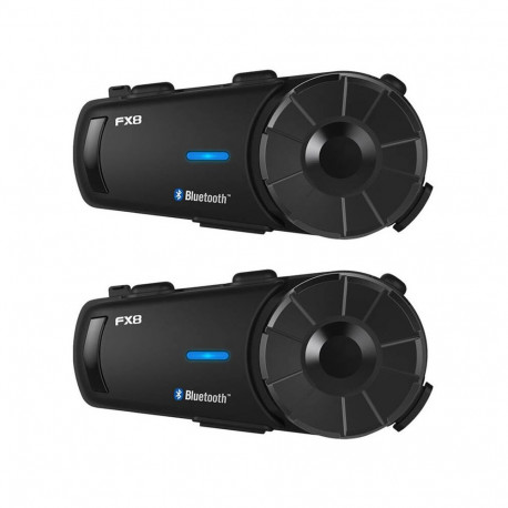Fodsports FX8 motorcycle intercom two-pack (black)