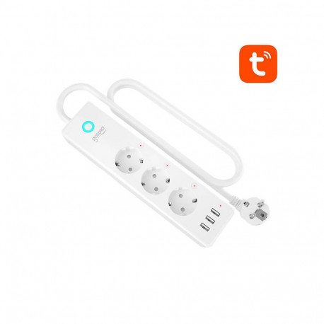 Gosund P1 PLUS smart WiFi power strip (3x AC schuko, 3x USB-A) Tuya