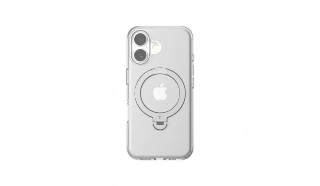 Torras Ostand Spin Case for iPhone 16 (Transparent)