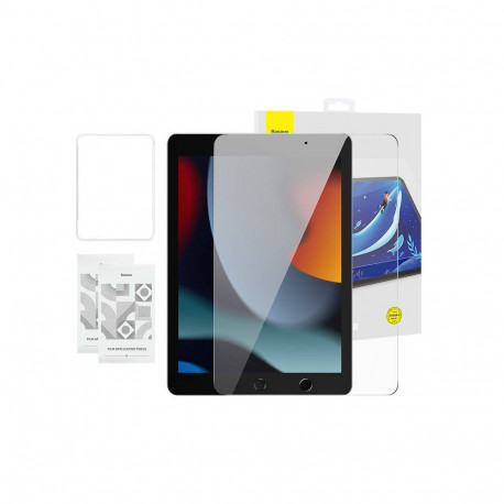 Tempered Glass Baseus Crystal 0.3 mm for iPad Pro/Air3/ 10,2" iPad 7/8/9 (2szt.) + cleaning kit