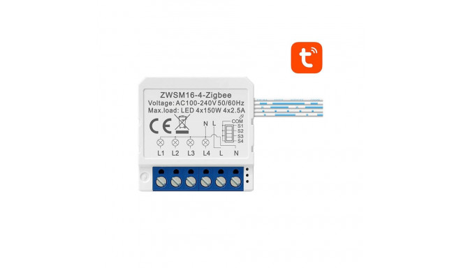Smart Switch Module ZigBee Avatto ZWSM16-W4 TUYA