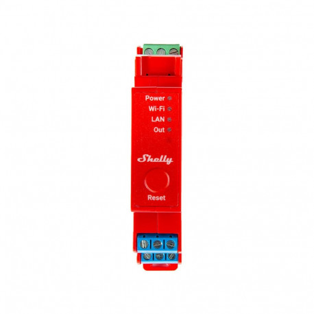 Shelly Pro 1PM DIN Rail Switch with Power measurement, 1 channel, WiFi/LAN