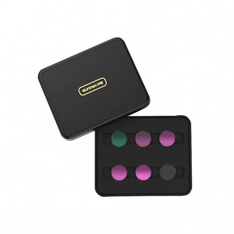 Set of 6 filters MCUV+CPL+ND4+ND8+ND16+ND32 Sunnylife for Insta360 GO 3/2