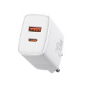 Baseus Compact Quick Charger, USB, USB-C, 20W (white)