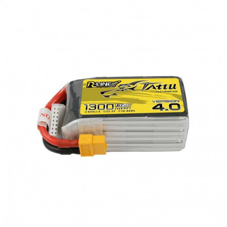 Tattu R-Line 4.0 1300mAh 22.2V 130C 6S1P XT60 Battery
