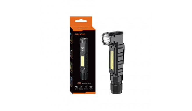 Superfire G19 multifunction flashlight, 200 lm, USB, 5 modes, 200 m