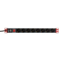 Techly Rack 19" Power Strip 8 Outlets Schuko Plug