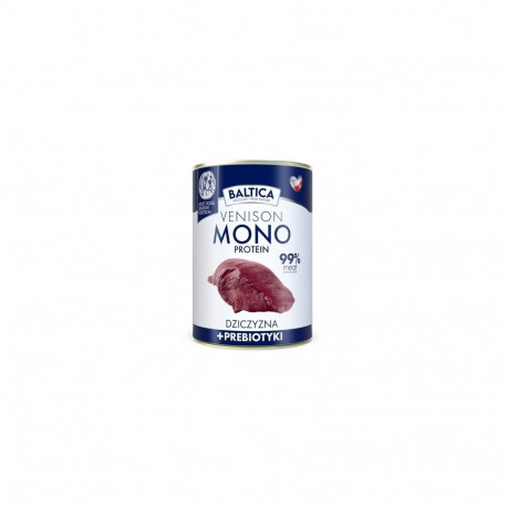 BALTICA Nutraceutic Monoprotein Venison with prebiotics - wet dog food - 400g