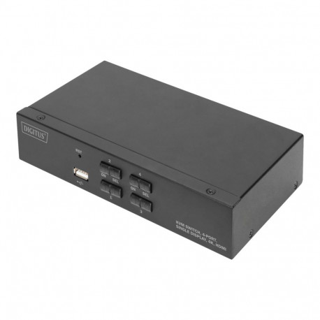 Digitus KVM-lüliti DS-12880 4 porti ühe ekraani 4K HDMI