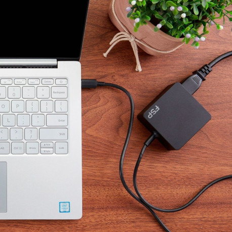 Notebook-Netzteil NB C 65W (schwarz, USB-C Anschluss, PD)