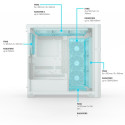 Valkyrie VK02 Lite, tower case (white, tempered glass)
