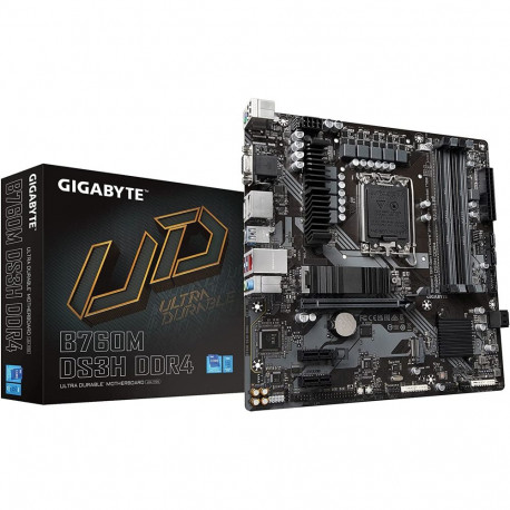 emaplaat B760M DS3H DDR4, must/hall