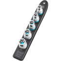 Hazet SmartRail 1/2 socket set outside TORX, 5 pieces (black, E12 - E20, short)