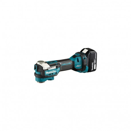 Akku-Multifunktions-Werkzeug DTM52T1JX2, 18Volt (blau/schwarz, Li-Ionen-Akku 5,0 Ah, MAKPAC)
