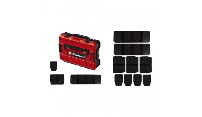 Einhell System case E-Case SF incl. dividers, tool box (black/red, with dividers)