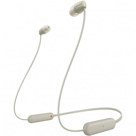 Sony WI-C100C, headphones (beige, bluetooth, USB-C)