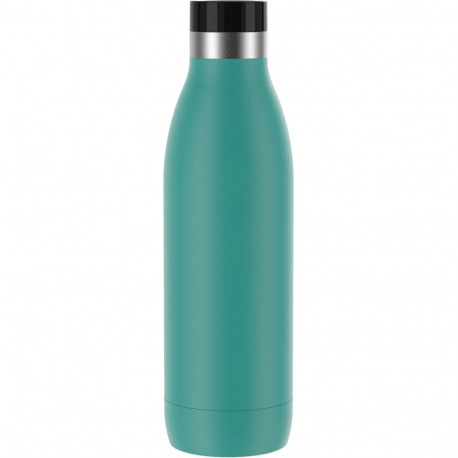 Emsa Bludrop Color insulated drinking bottle 0.7 liters, thermos bottle (petrol, stainless steel)