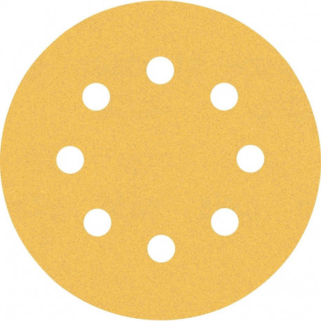 Bosch Expert C470 sanding sheet set, O 115mm, K60 / 120 / 240 (6 pieces, for eccentric sanders)