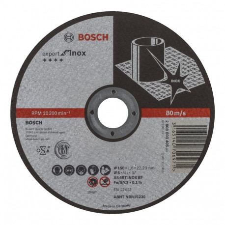 Bosch cutting discs Expert for Inox, 150x1.6mm
