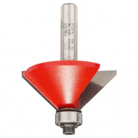 Expert for Wood viilutusfrees Ø44mm 45° (varre Ø8mm, kaksiteraline, pilootkuullaager)