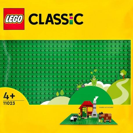 alusplaat 11023 Classic ruudukujuline 32x32 nupudega, roheline