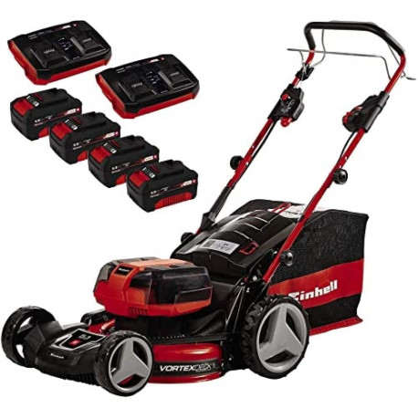 Professional Akku-Rasenmäher GP-CM 36/47 S HW Li, 36Volt (2x18Volt) (rot/schwarz, 4x Li-Ionen Akku 4