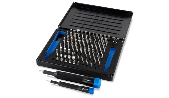 Manta Precision Bit-Satz (schwarz/blau, 114-teilig)