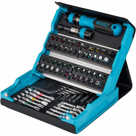 SmartCase Bit-Satz 2200SC-1, 69-teilig (schwarz/blau, 1/4", mit Handhalter)