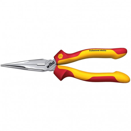 Flachrundzange Professional electric (rot/gelb, mit Seitenschneider, gerade Form)