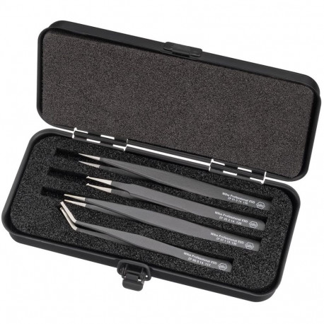 SMD-pintsettide komplekt professionaalne ESD, must