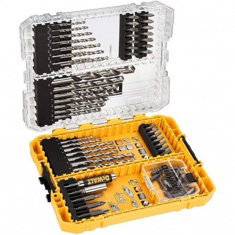 Bit- und Bohrer-Set DT70761, EXTREME + High Performance HSS-G, Bohrer- & Bit-Satz (72-teilig, in