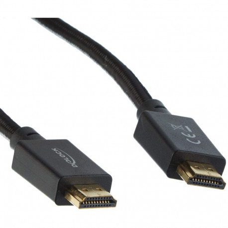 High Speed HDMI-Kabel 48 Gbps 8K 60Hz (schwarz, 1 Meter)