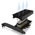 ICY BOX IB-PCI214M2-HSL, adapter (black)
