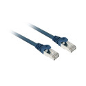 Sharkoon patch network cable SFTP, RJ-45, with Cat.7a raw cable (blue, 1 meter)